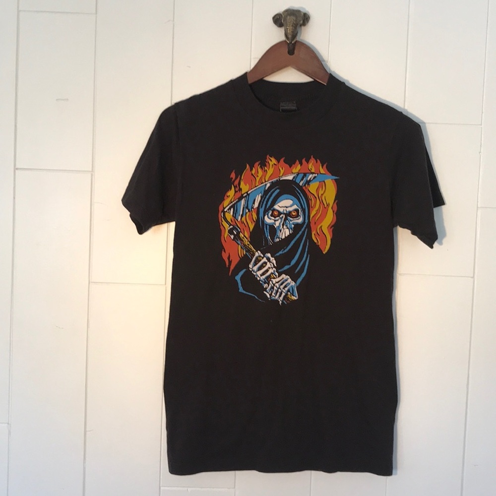 Reaper fire vintage 80s t shirt heavy metal (#24)